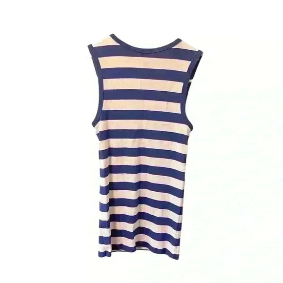 🟠J. Crew Royal Blue & White Stripe Tank – Size XXS - Picture 2 of 4